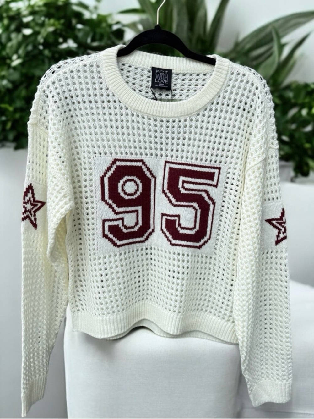 FCT With Love NWT Open Knit #95 Sweater Large